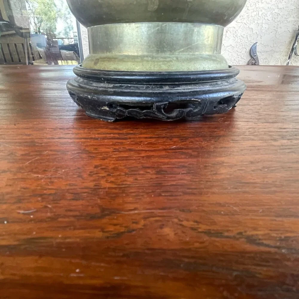 Mid Century Brass Candlestick Table Lamp